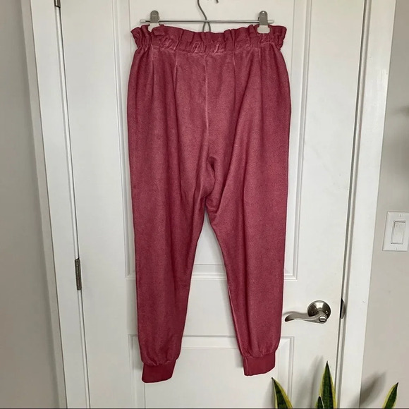 Like New Something Navy Meghan Pink Reversed Jersey Joggers - Picture 8 of 12